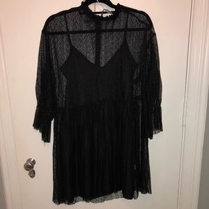 NWT Zara Black Sheer Dress